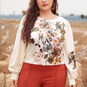 SHEIN floral blouse